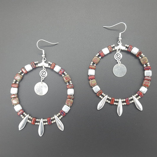 Mandala Dagger Earrings