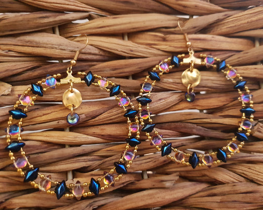 Mandala Harlequin Earrings