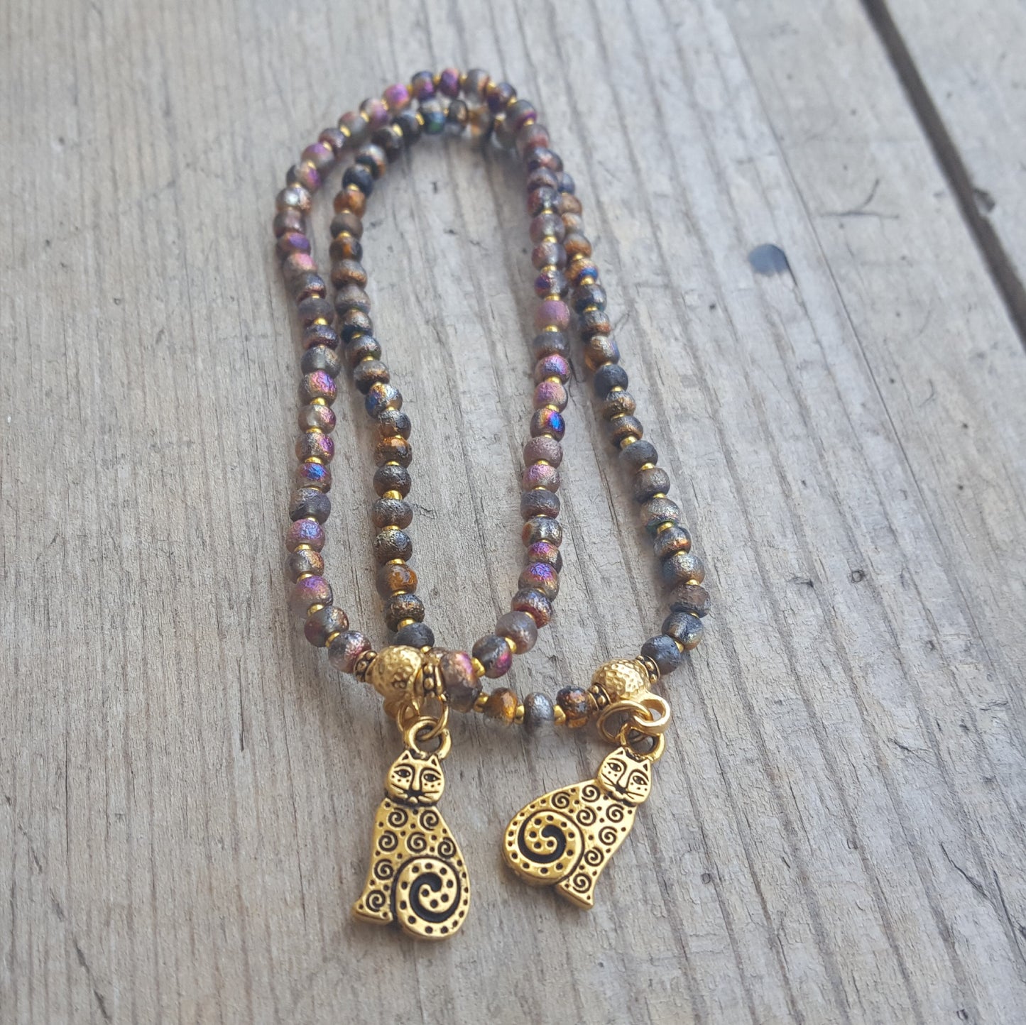 Kitty Art Charm Bracelet