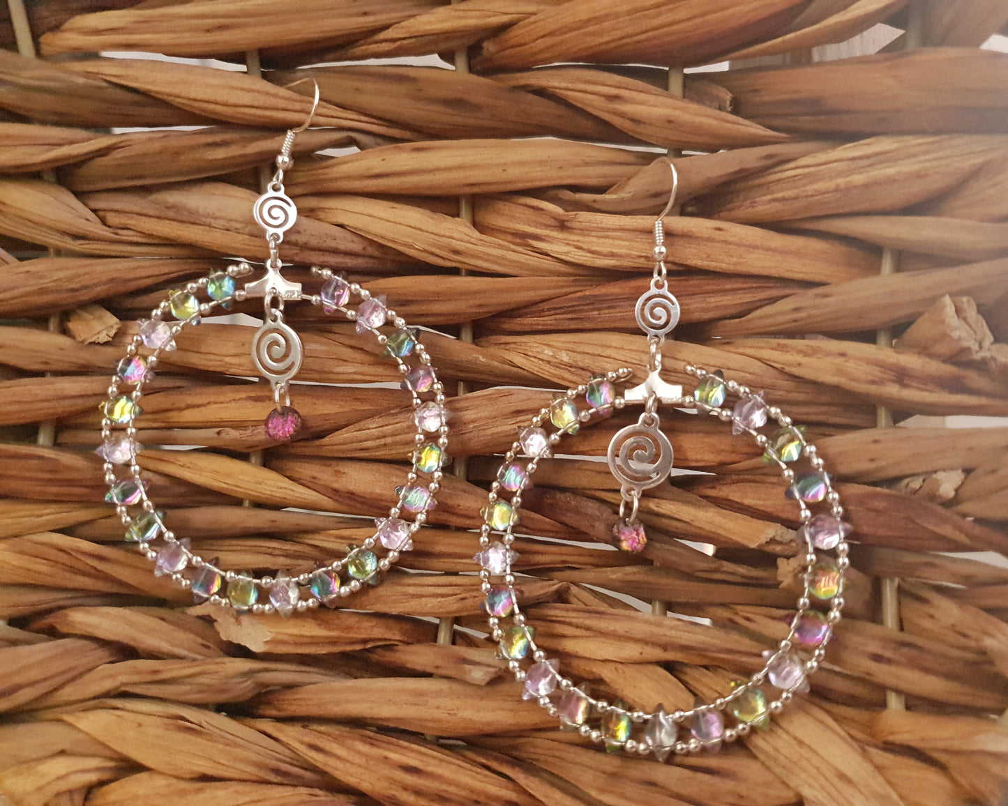 Mandala Harlequin Earrings