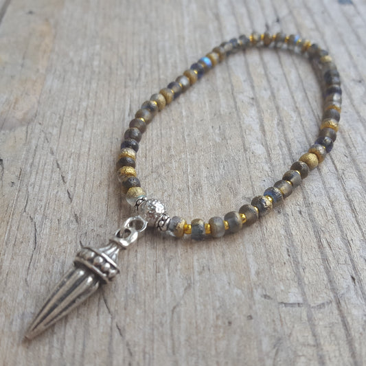 Ornate Dagger Charm Bracelet