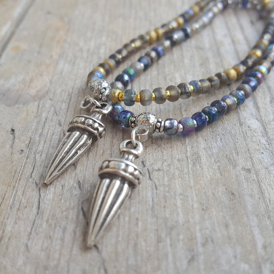 Ornate Dagger Charm Bracelet