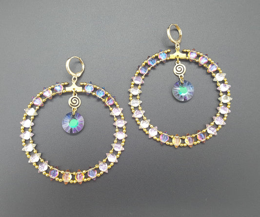 Mandala Harlequin Cleo Earrings