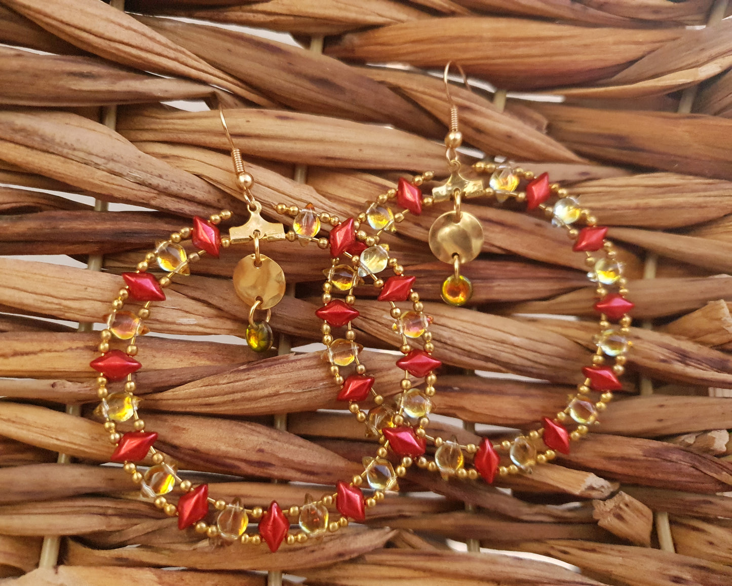 Mandala Harlequin Earrings