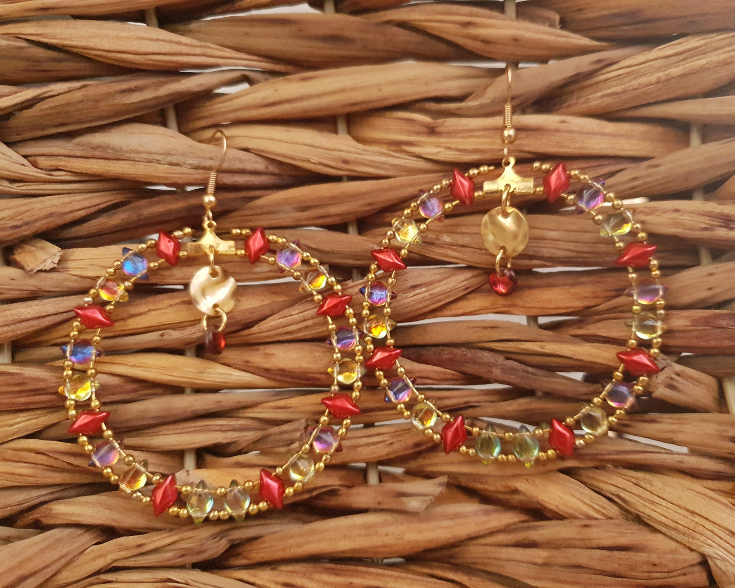 Mandala Harlequin Earrings